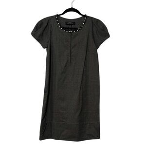 ROBERT RODRIGUEZ Wool Blend Embellished Dress
